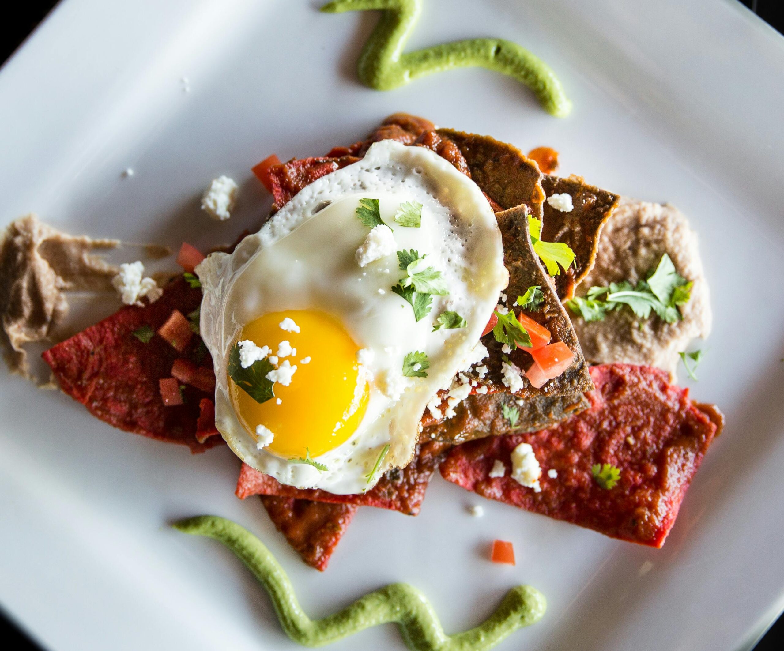 Chilaquiles with Sunny Side Up Egg